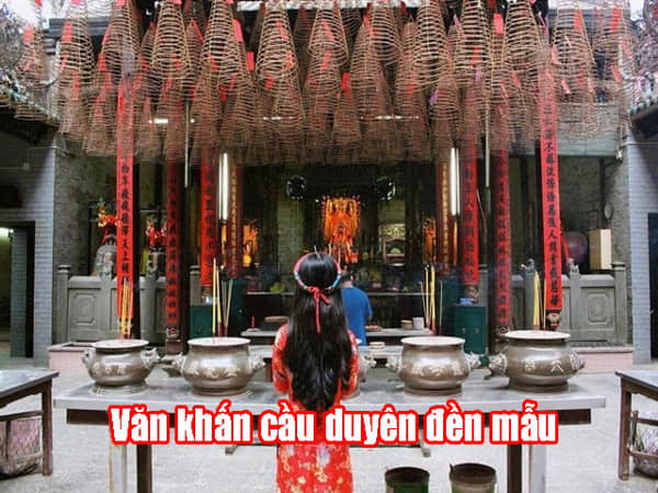 Văn khấn cầu duyên ở ban Mẫu